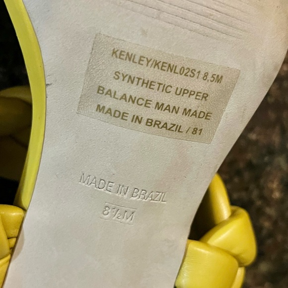 Steve Madden Kenley Citron Braided High Heel Sandals - Picture 7 of 8